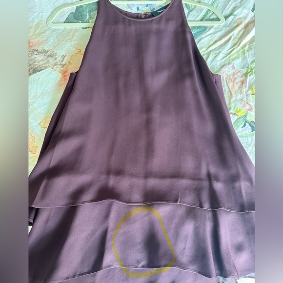 Theory silk sleeveless burgundy layered tank in size S. - Picture 8 of 8